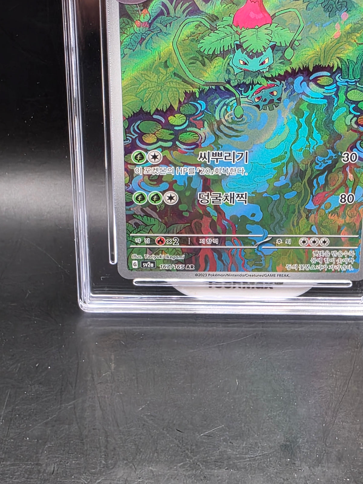 Pokemon Card Ivysaur TCG Korean Scarlet & Violet 151 Card 167/165 AR - GRADED PG 10