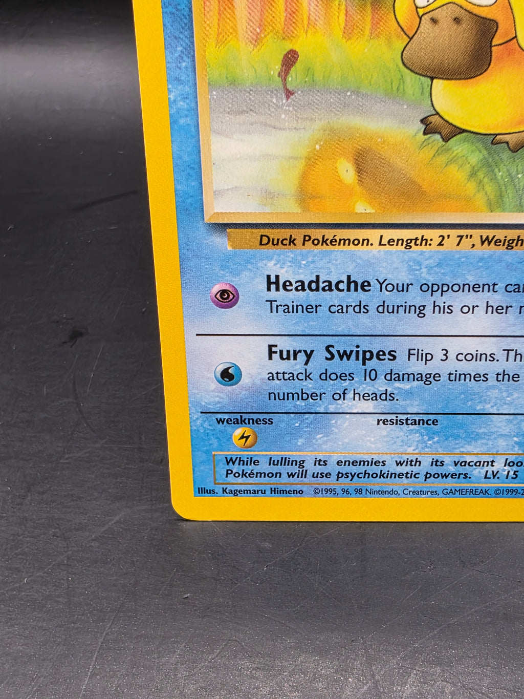 Psyduck 53/62 Common Fossil Pokemon Unlimited LP