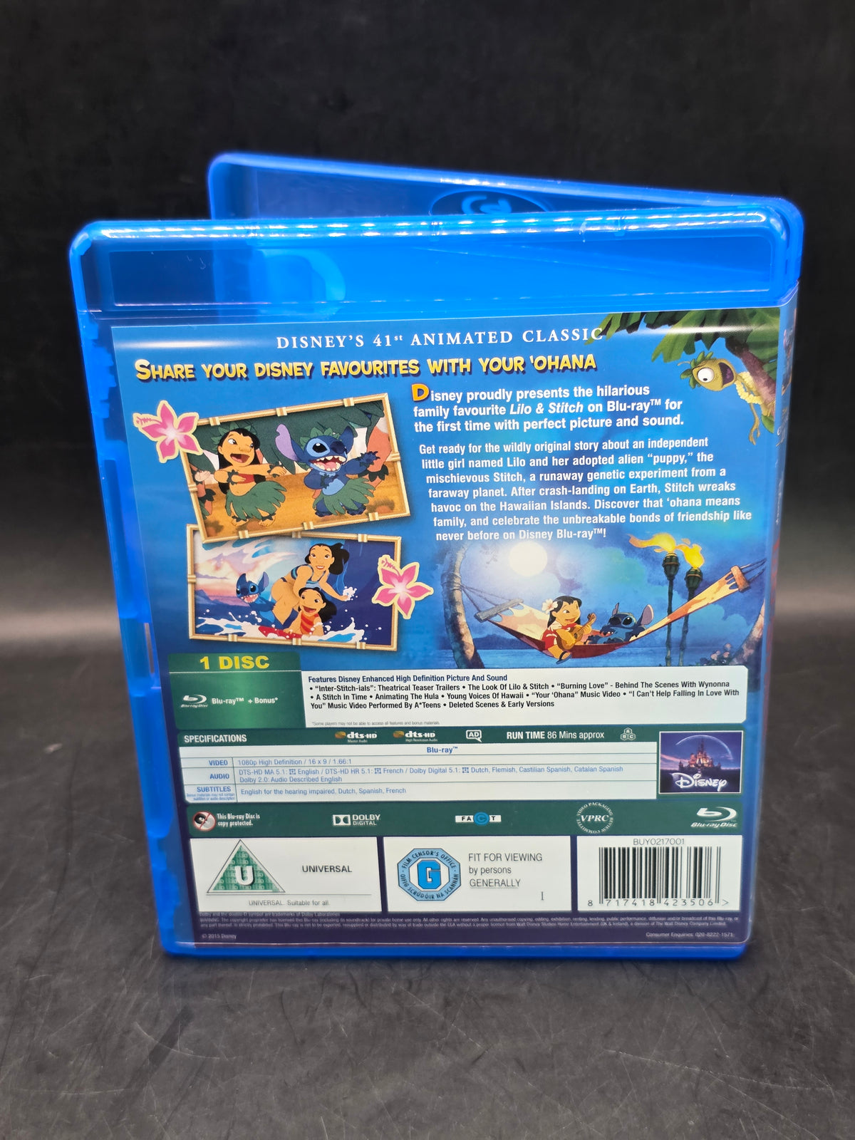 Lilo And Stitch Blu Ray