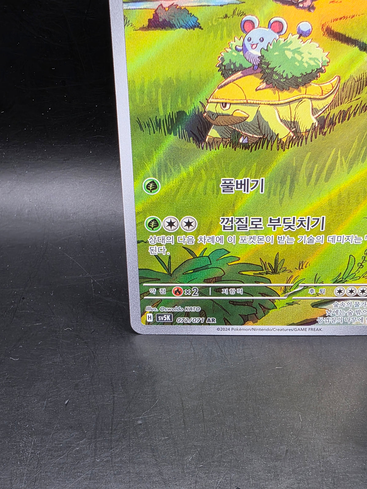 Pokemon TCG sv5k Grotle 072/071 AR Korean Wild Force Card Scarlet & Violet