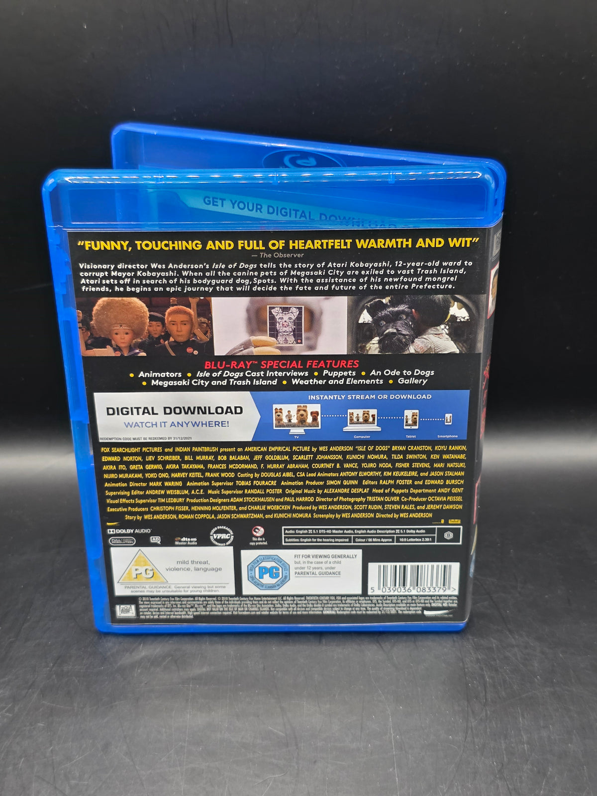Isle Of Dogs Blu Ray