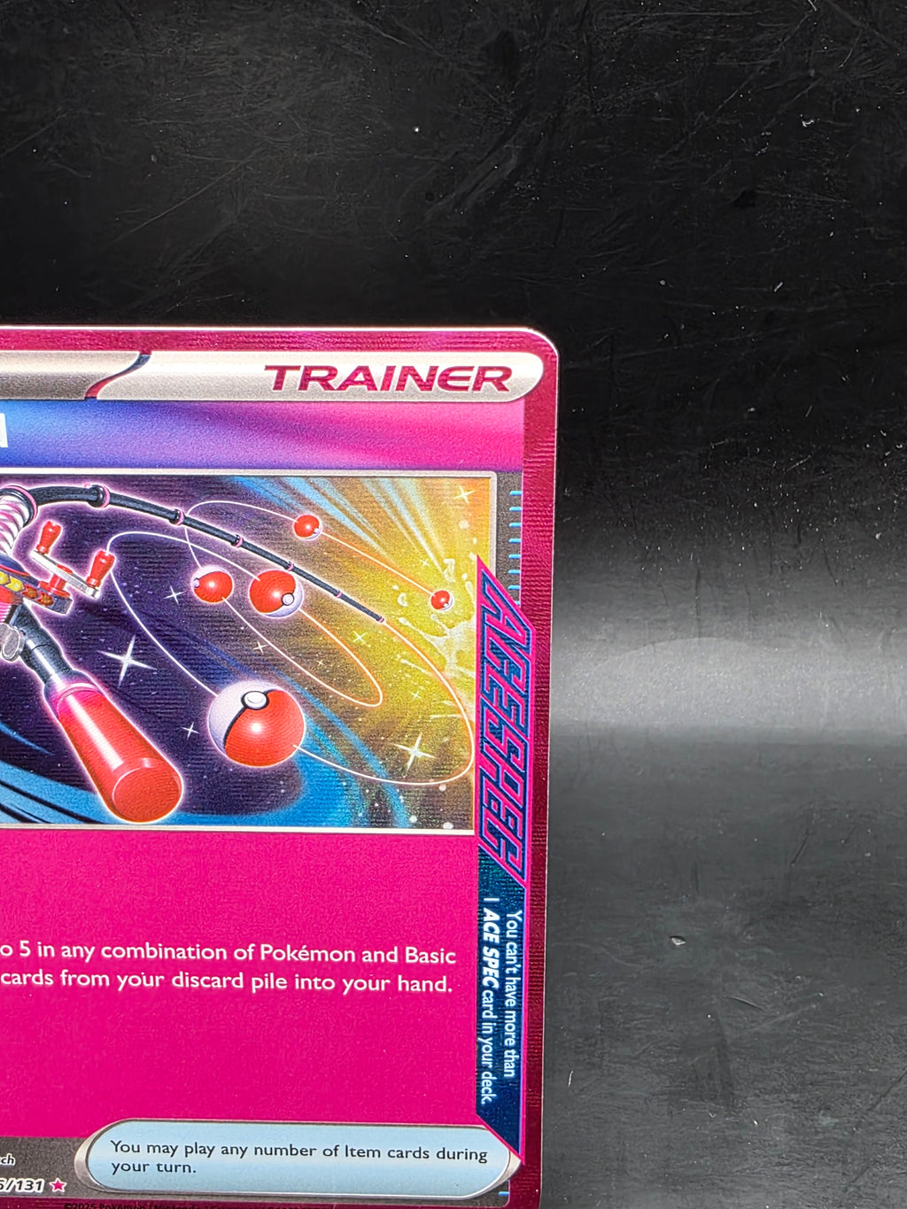 Pokémon TCG Max Rod 116/131 Prismatic Evolutions Ace Spec