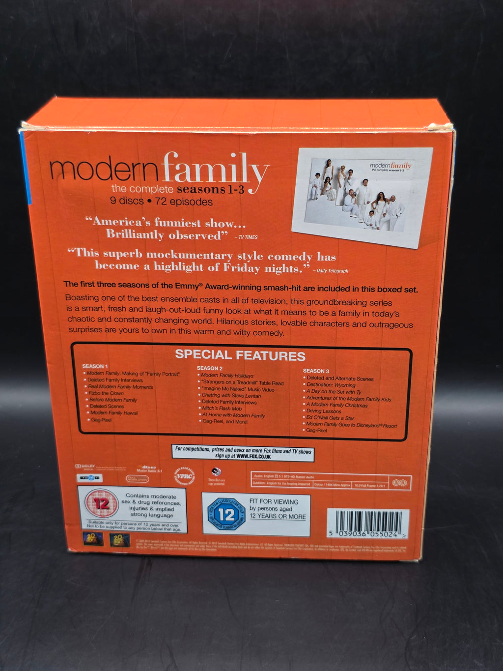 Modern Family The Complete Seasons 1-3 Blu Ray DVD Box Set Philip Humphrey