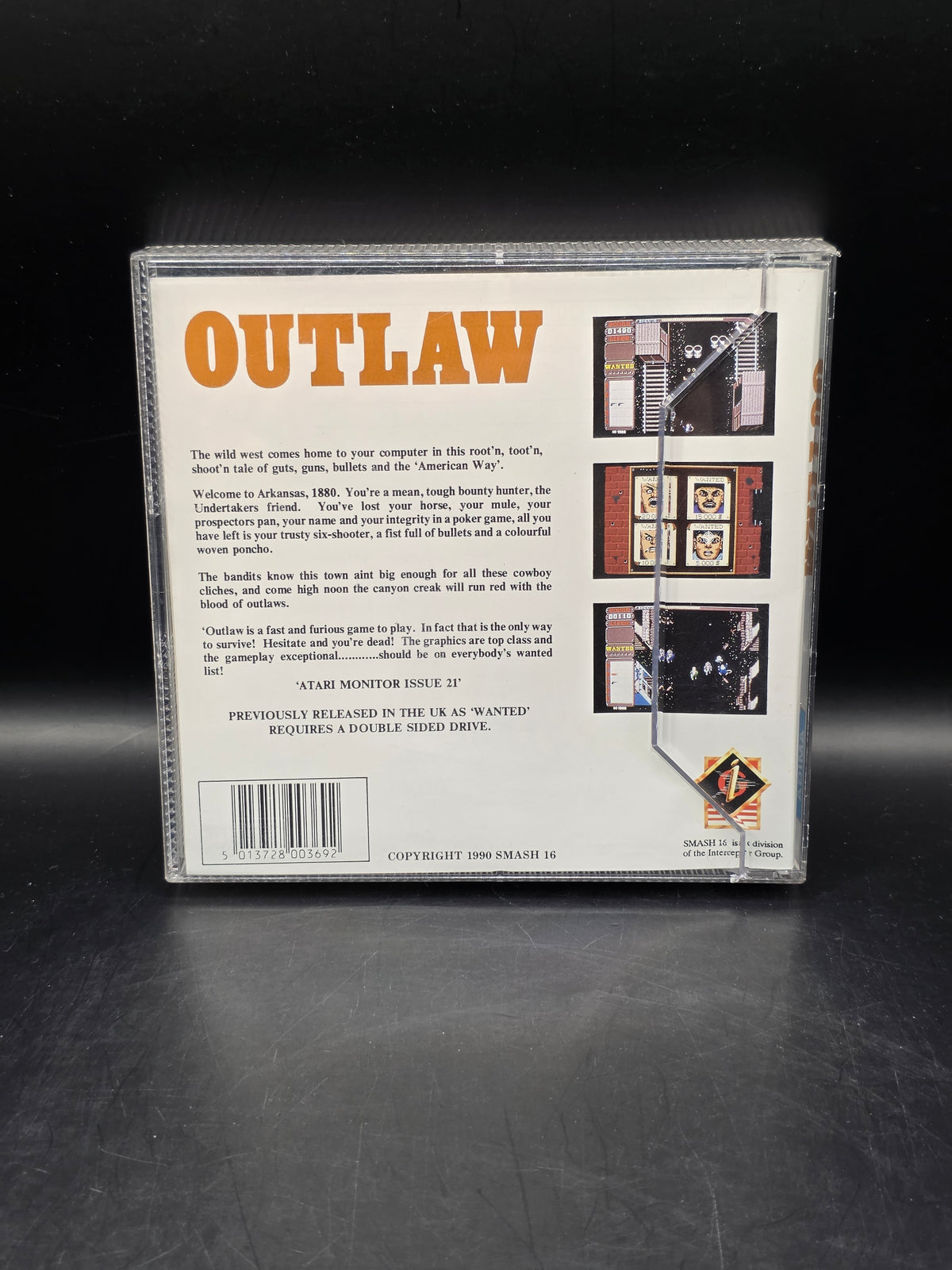 Outlaw By Smash 16 ~ Original Boxed Amiga Game
