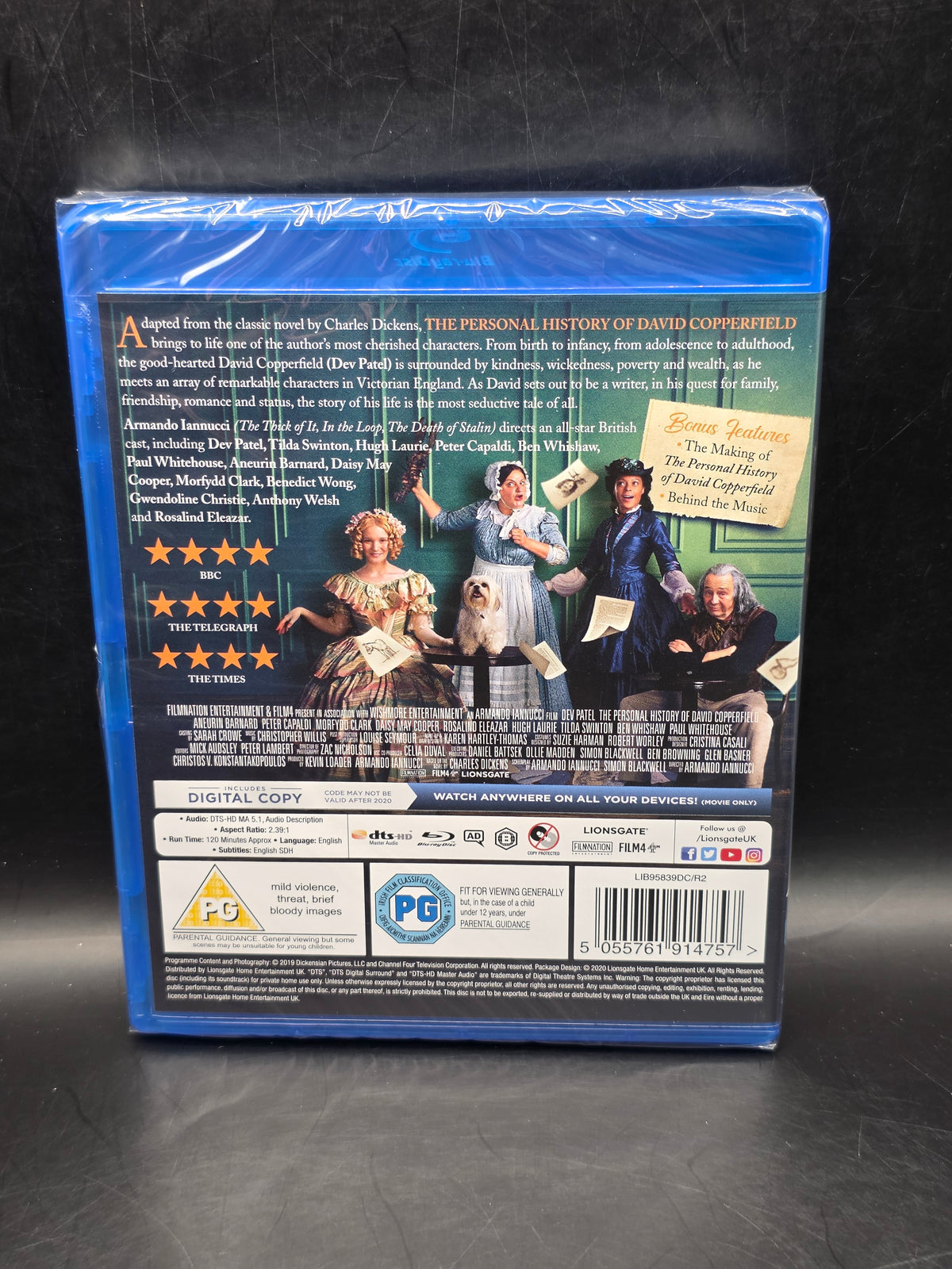 The Personal History of David Copperfield Blu-ray (2020) Dev Patel, Iannucci New & Sealed