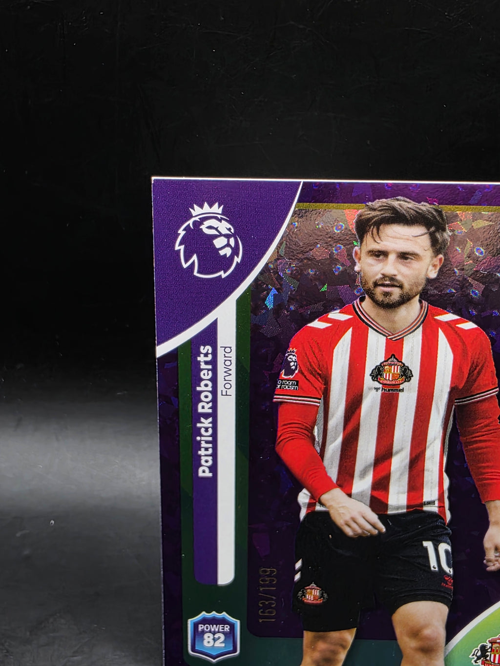 Topps Premier League 2025/26 Patrick Roberts /199 Sparkle Parallel Sunderland