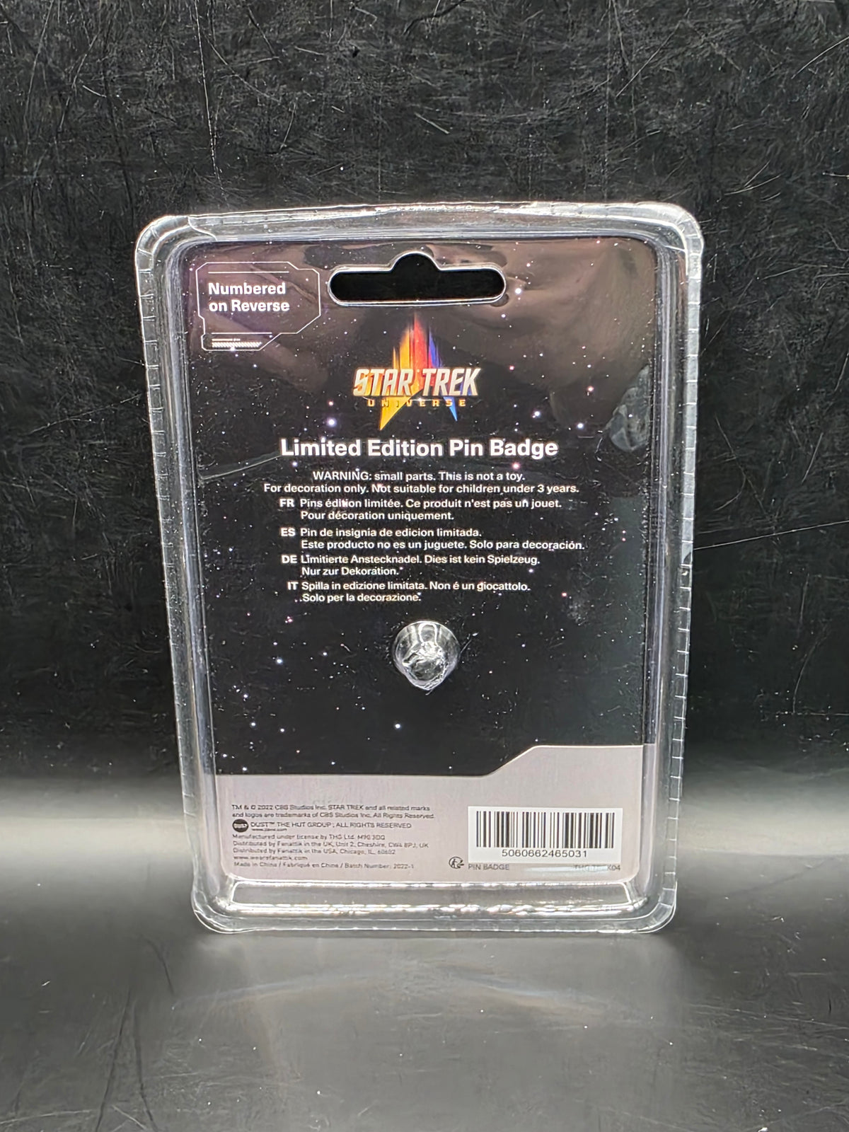 Star Trek Limited Edition Pin Badge