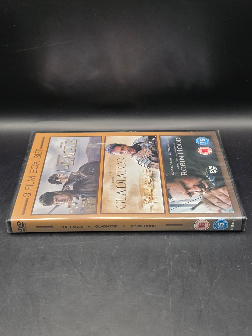 3 Film DVD Box Set Eagle Gladiator Robin Hood  Brand New And Sealed