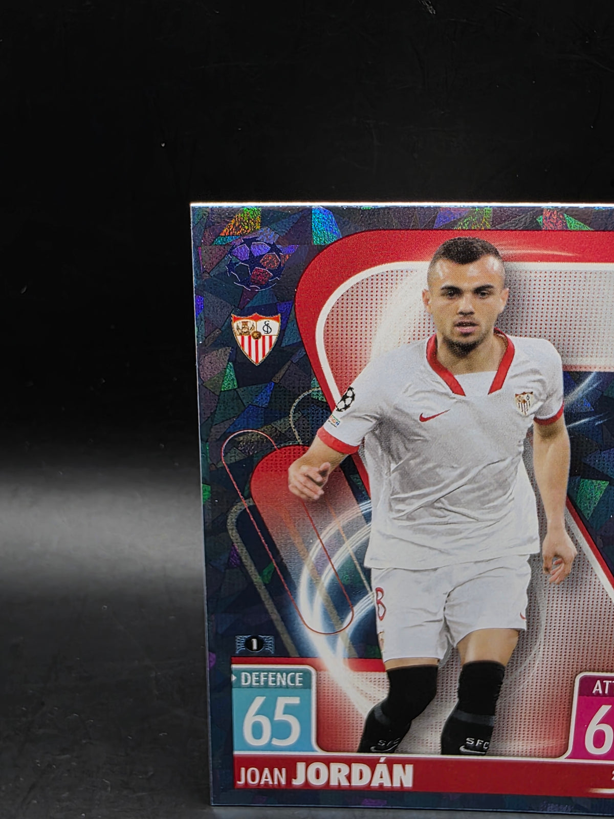 Topps Match Attax CL 2021/22 - Joan Jordan Crystal Parallelo #254 Sevilla FC