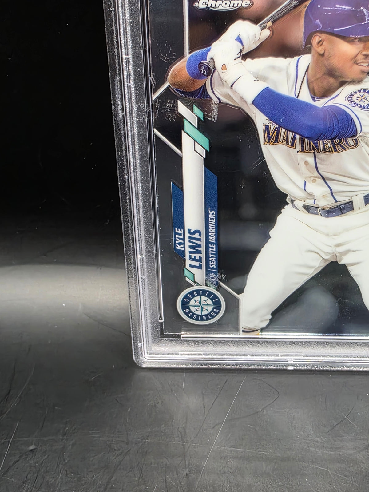 2020 Topps Chrome #186 Kyle Lewis PSA 10 RC Rookie Seattle Mariners