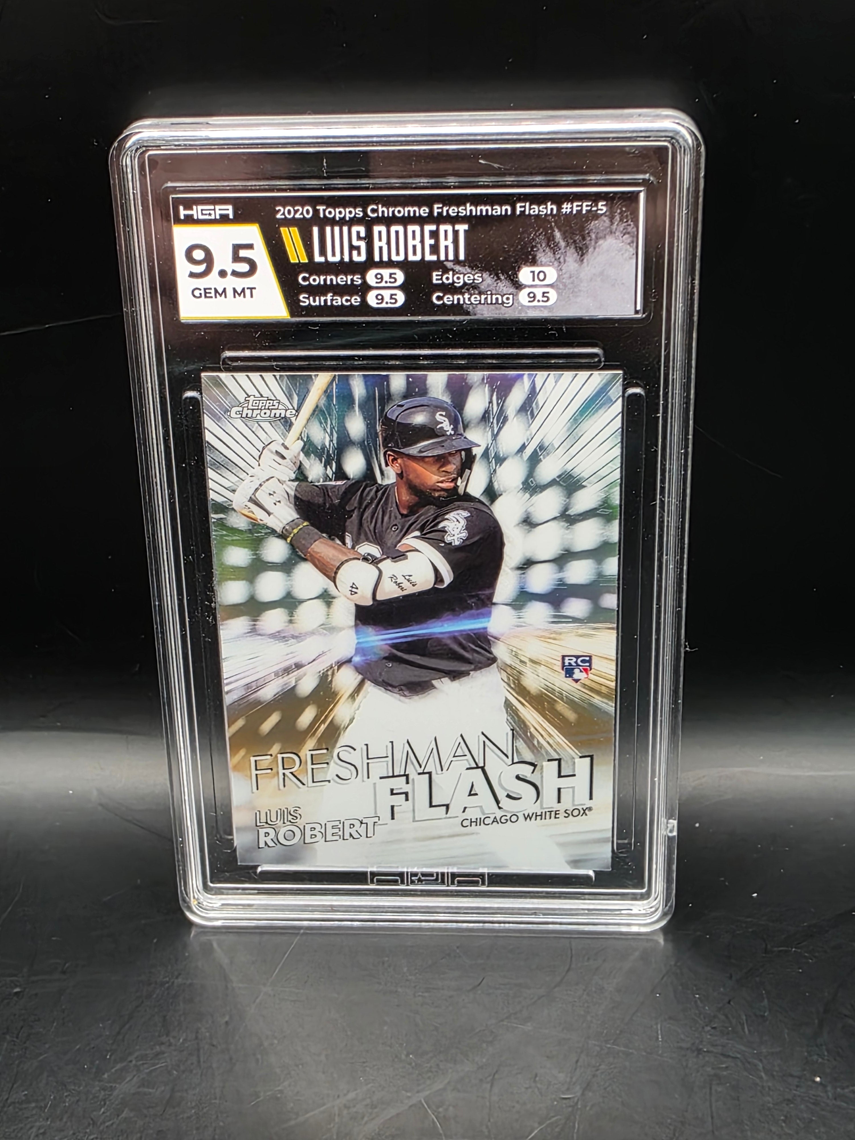 LUIS ROBERT 2020 TOPPS CHROME FRESHMAN FLASH ROOKIE RC HGR Graded 9.5 Gem Mint