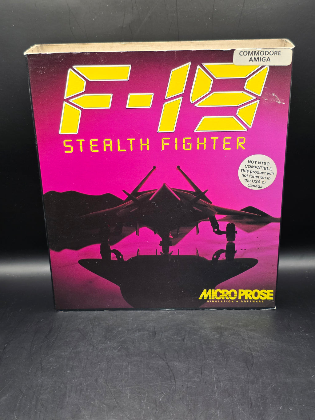 F-19 Stealth Fighter - Commodore Amiga Game - Big Box