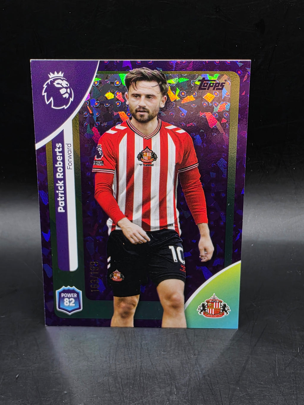 Topps Premier League 2025/26 Patrick Roberts /199 Sparkle Parallel Sunderland