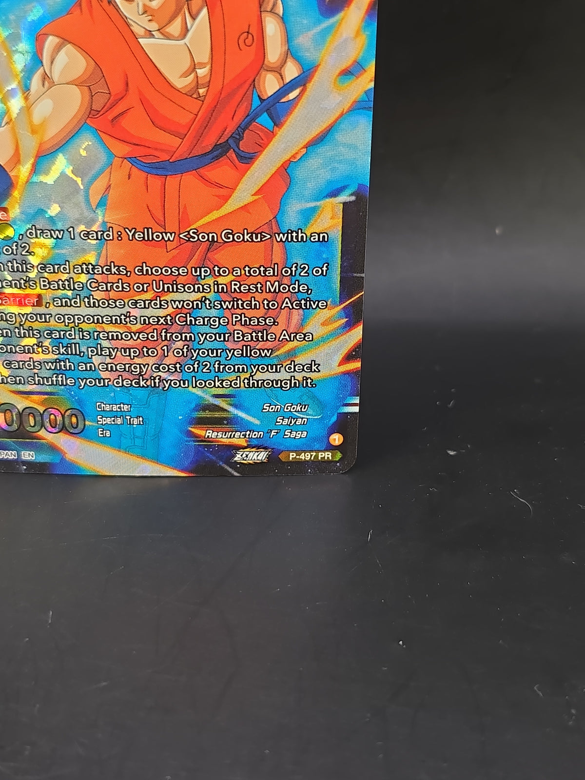 Dragon Ball Super TCG SSB Son Goku, Results Of Godly Training P-497 PR PROMO M/NM