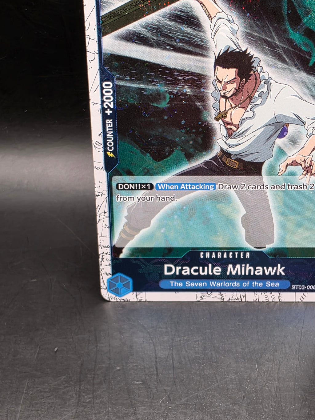 Dracule Mihawk (Jolly Roger Foil) ST03-005 Premium Booster -The Best- One Piece