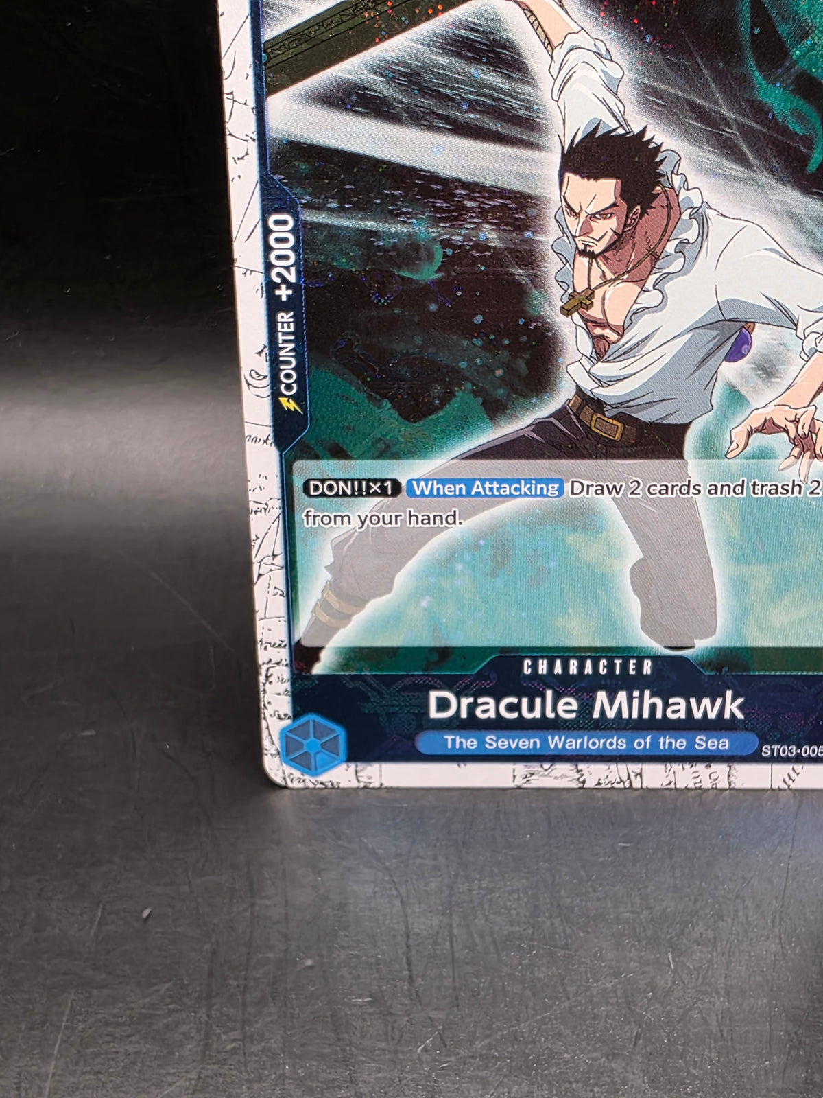 Dracule Mihawk (Jolly Roger Foil) ST03-005 Premium Booster -The Best- One Piece