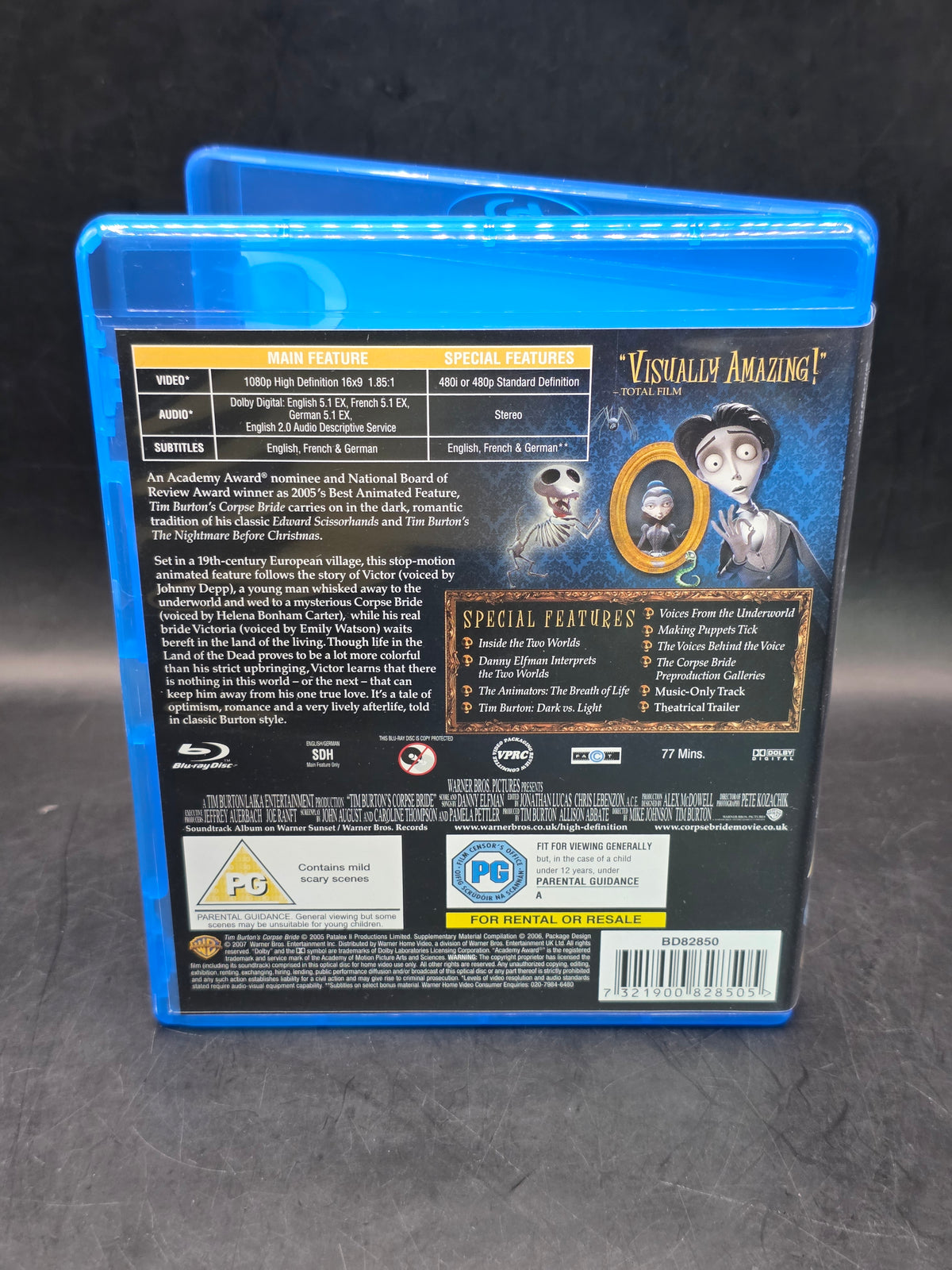 The Corpse Bride Blu Ray