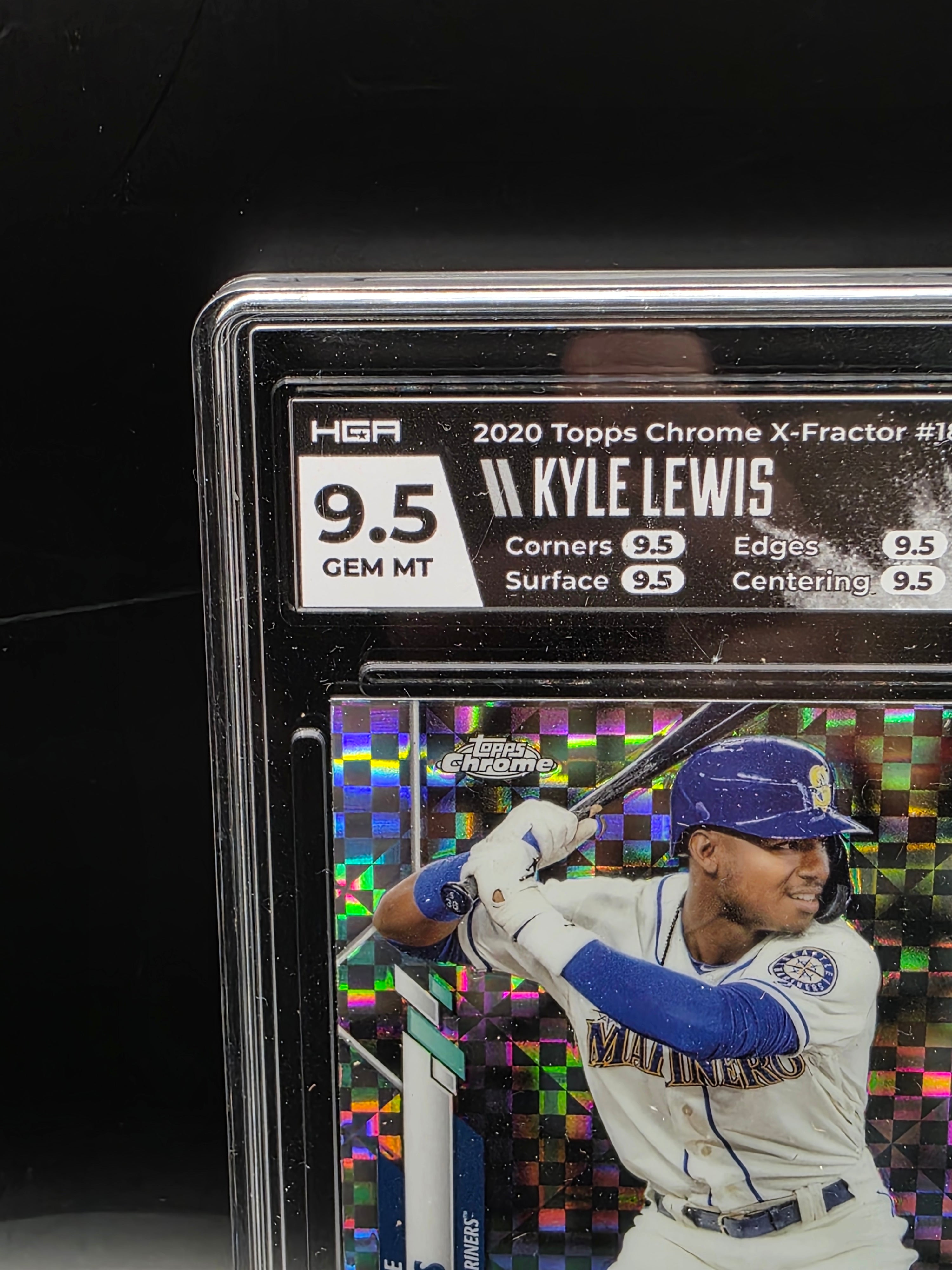 2020 MLB Topps Chrome Kyle Lewis RC X-Fractor HGA 9.5 GEM MINT
