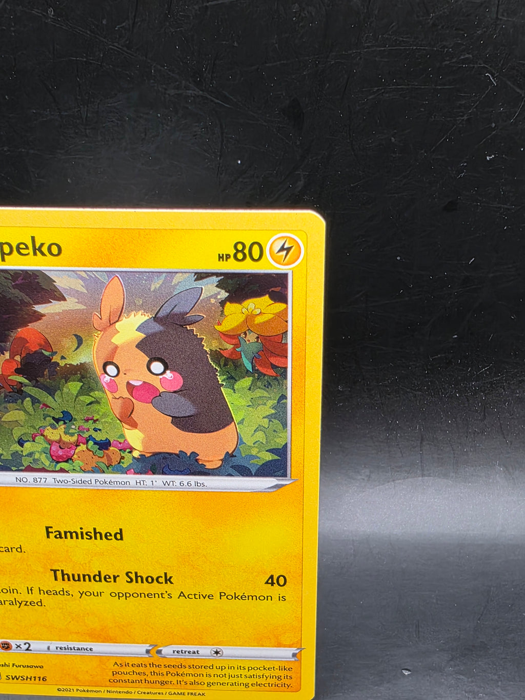 Pokemon Morpeko TCG SWSH116 Black Star Promo Holo Card