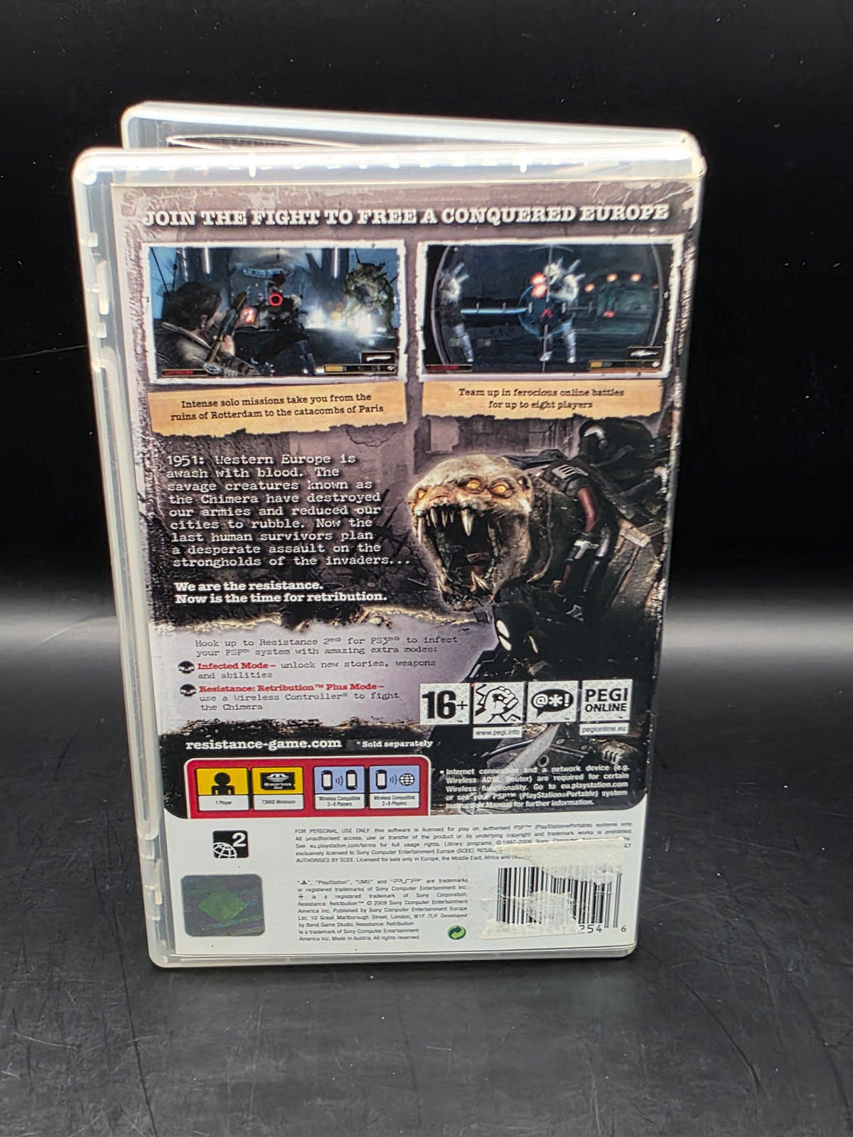 Sony PSP Resistance: Retribution Complete Game with Box and Manual (2009)