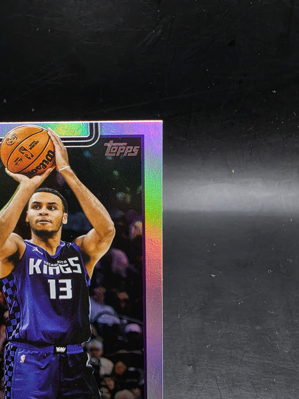 2025 Topps Flagship NBA Basketball No. 166 Keegan Murray Rainbow Holo M/NM
