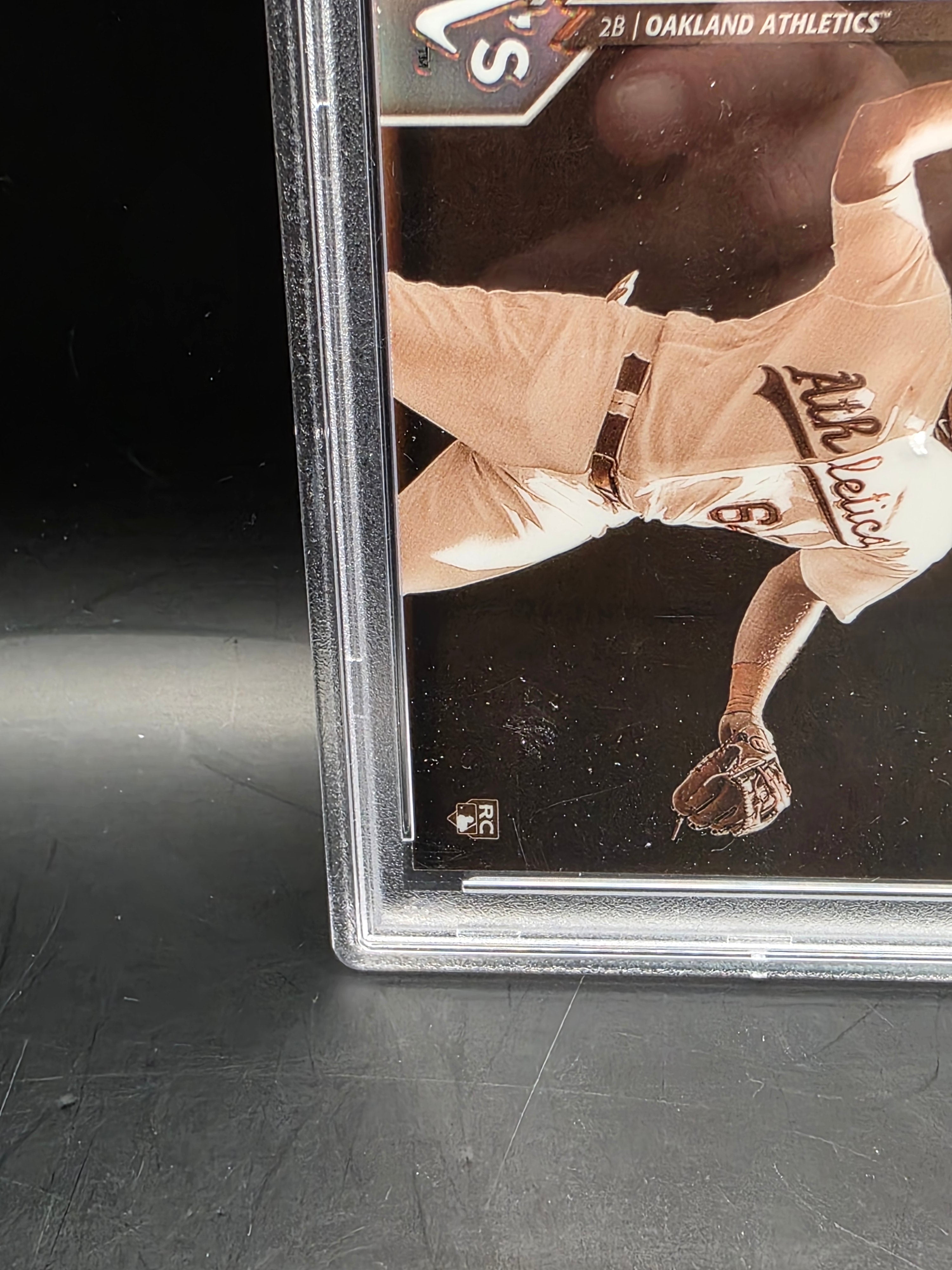 2020 Topps Chrome Sepia Refractors #61 Sheldon Neuse PSA Graded 9