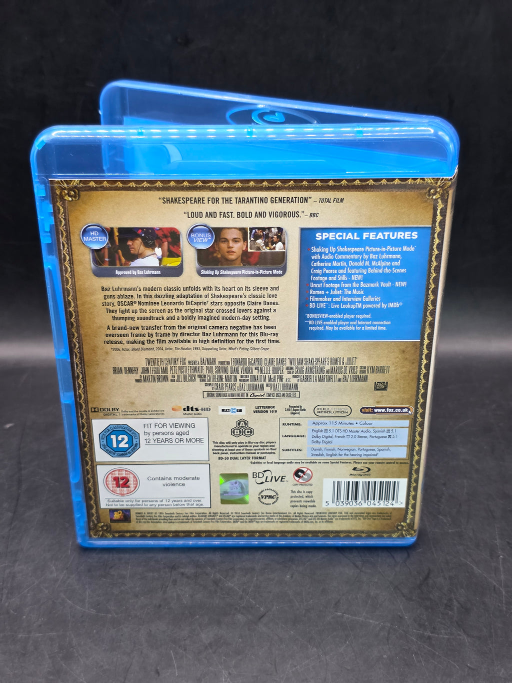 Romeo And Juliet Blu Ray