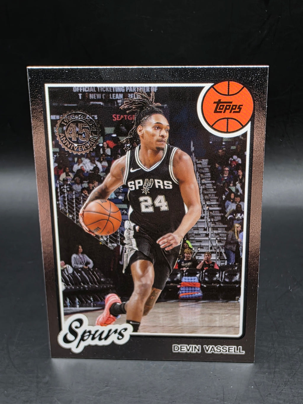 Devin Vassell Spurs 2024-25 Topps 45th Anniversary #80BK-7 - M/NM