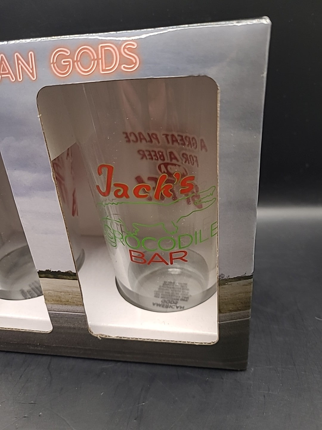 American Gods Jack's Crocodile Bar Pint Glass Set
