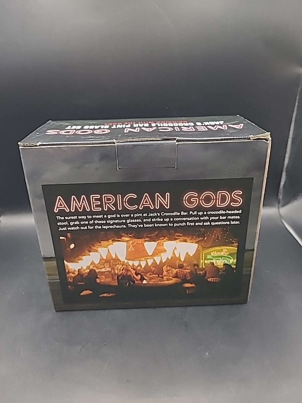 American Gods Jack's Crocodile Bar Pint Glass Set