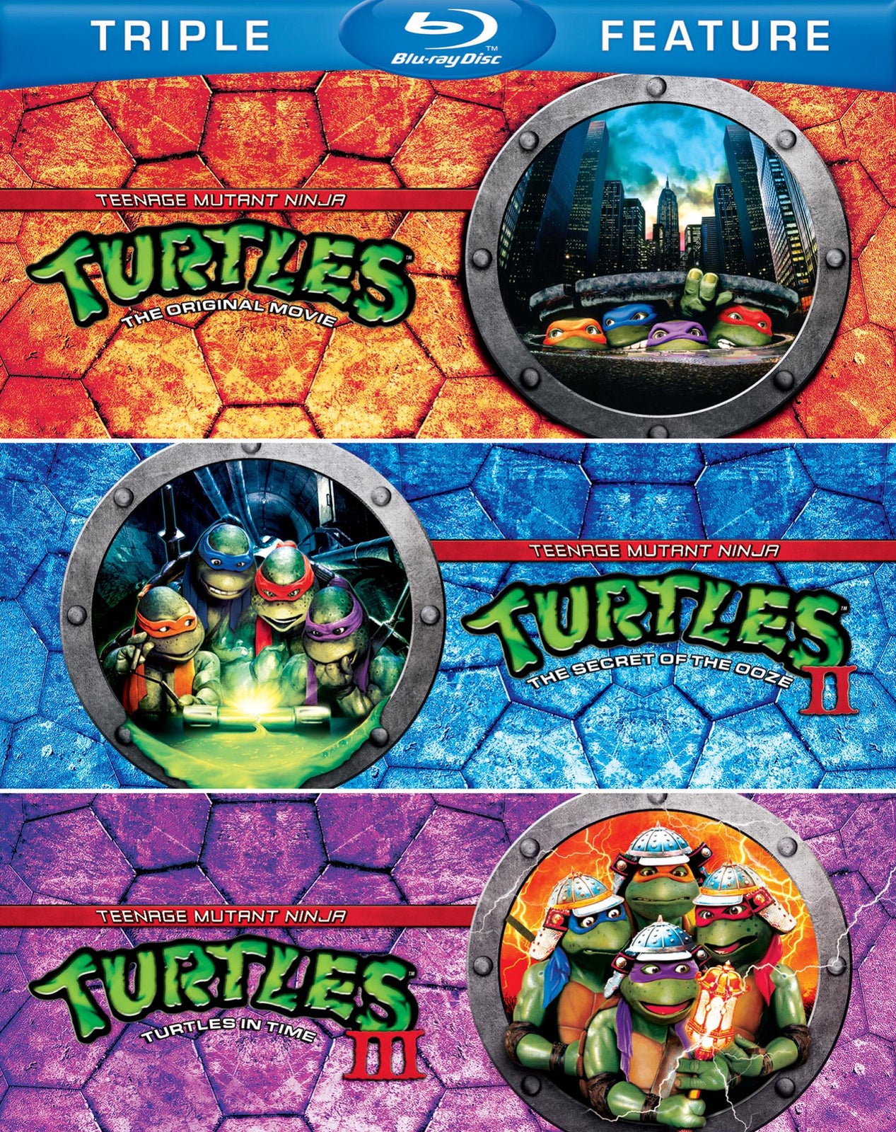 Teenage Mutant Ninja Turtles Triple Feature (Blu-ray, 1990)