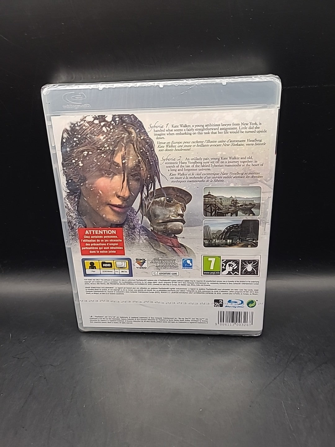 Syberia Collection Sony PlayStation 3 PS3 UK PAL - New & Sealed