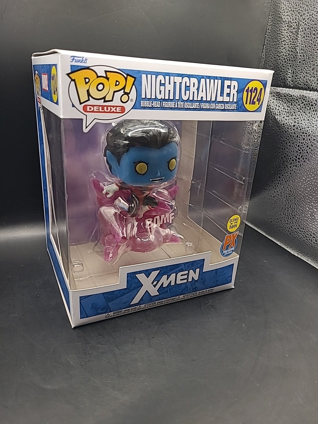 Funko Pop! Deluxe X-Men - Nightcrawler Exclusive Figure Teleporting GLOWS #1124