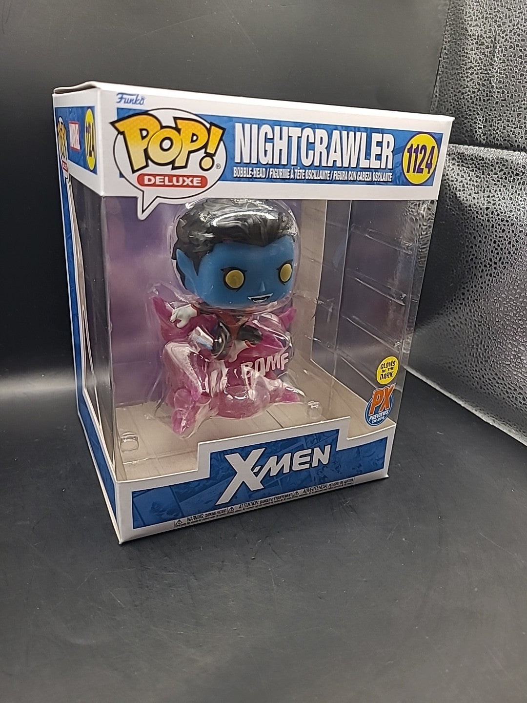 Funko Pop! Deluxe X-Men - Nightcrawler Exclusive Figure Teleporting GLOWS #1124