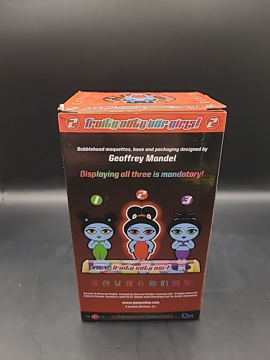 Serenity Firefly Fruity Oaty Bar Girls Cinnamon Bobble Head
