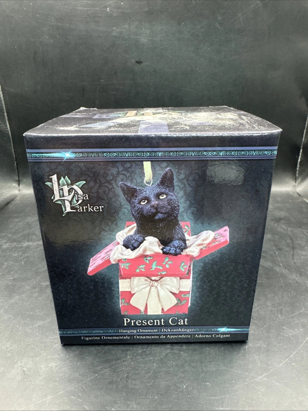 Nemesis Now Lisa Parker Present Black Cat Hanging Ornament
