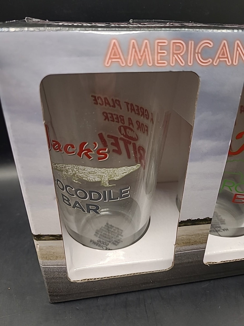 American Gods Jack's Crocodile Bar Pint Glass Set