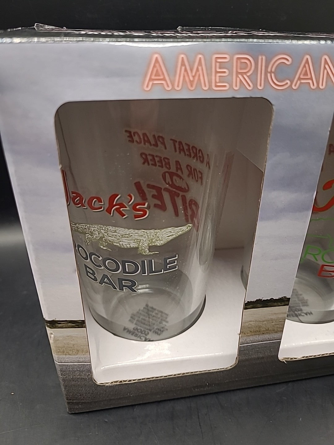 American Gods Jack's Crocodile Bar Pint Glass Set
