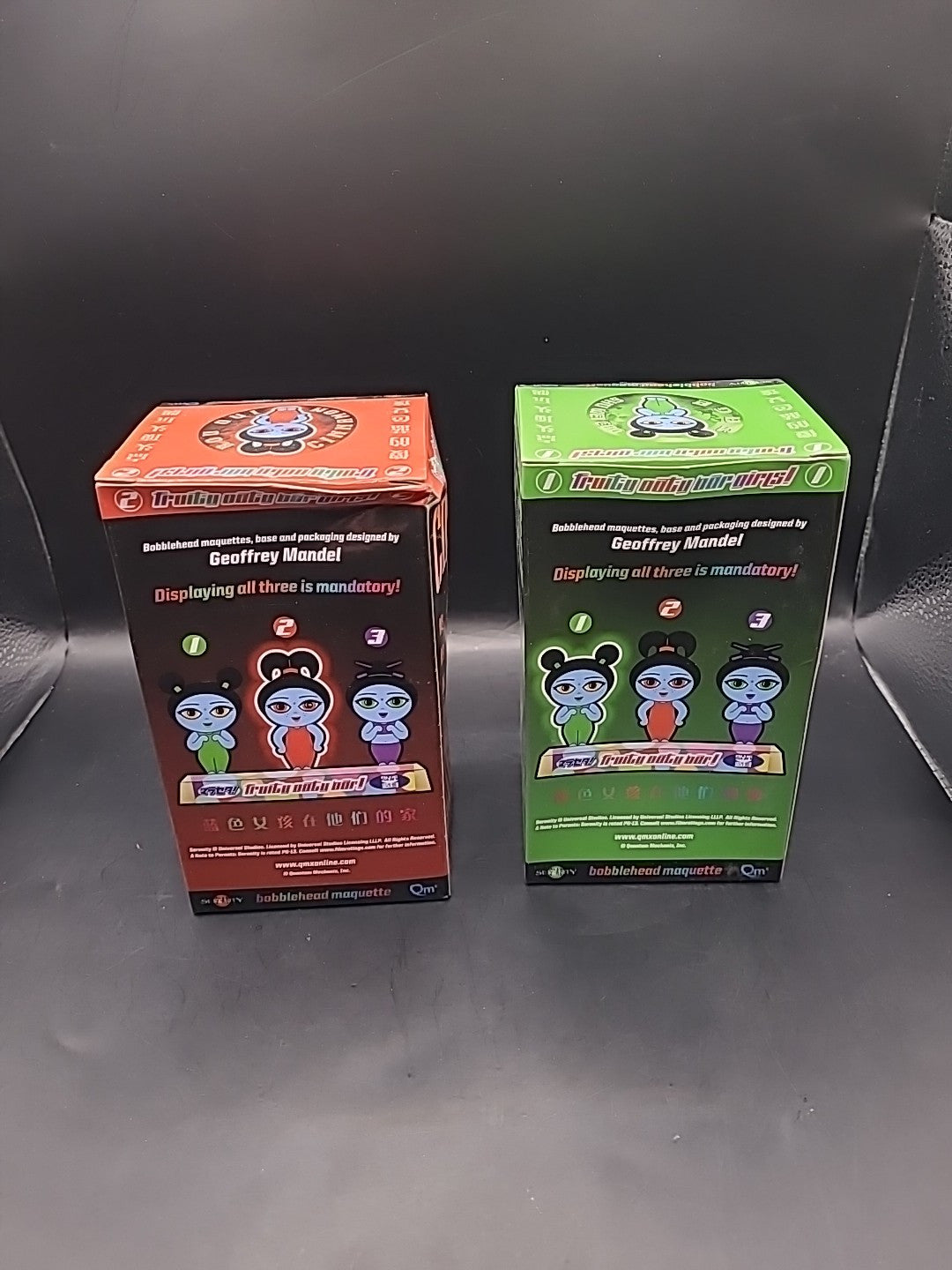 Serenity Fruity Oaty Bar Girls Sage & Cinnamon Bobbleheads - Damaged Boxes