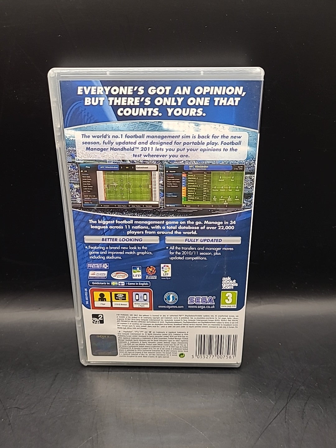 Football Manager 2011 (Sony PSP, 2010)