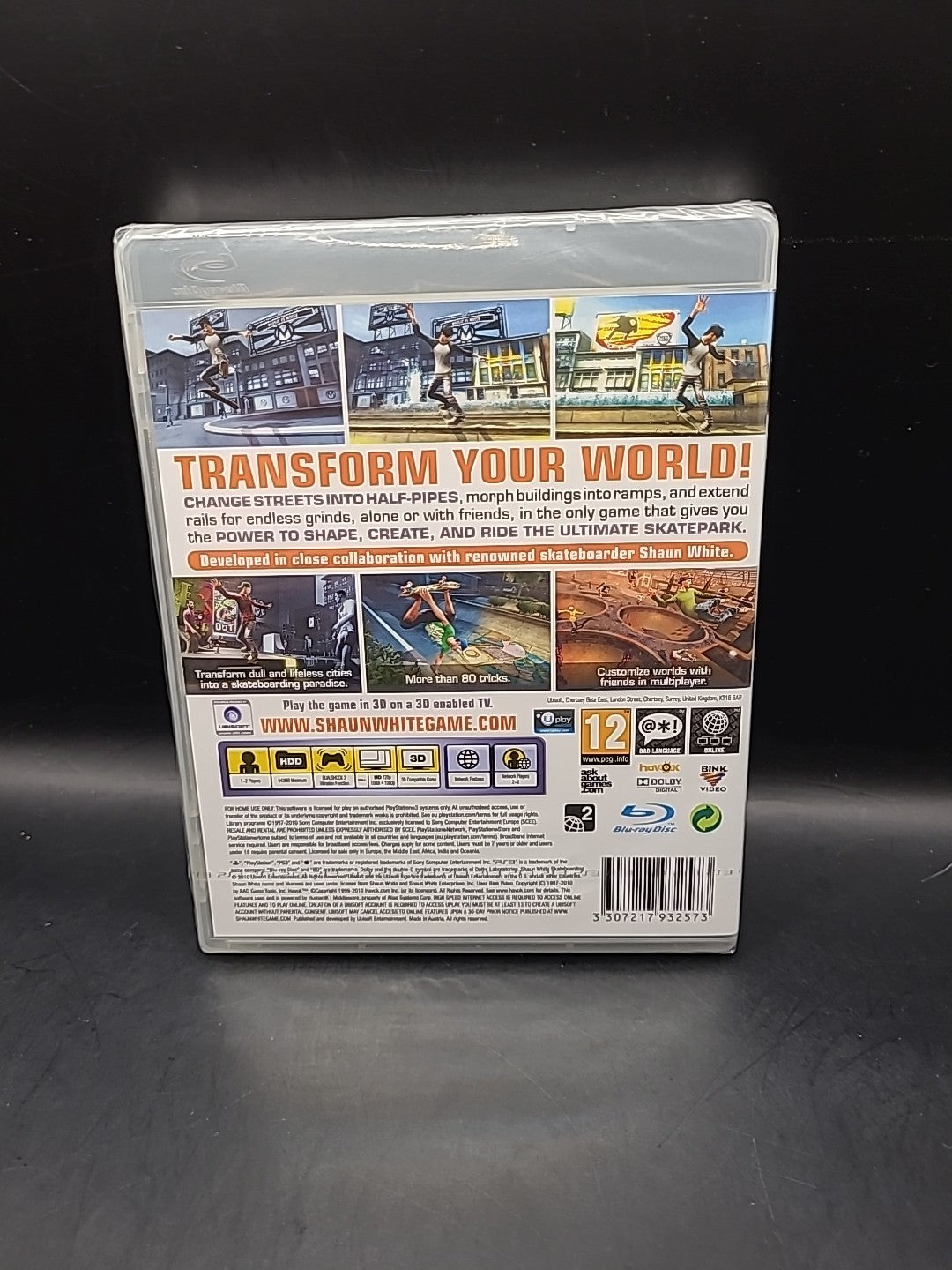 Shaun White Skateboarding - PS3 - Playstation 3 game - New & Sealed