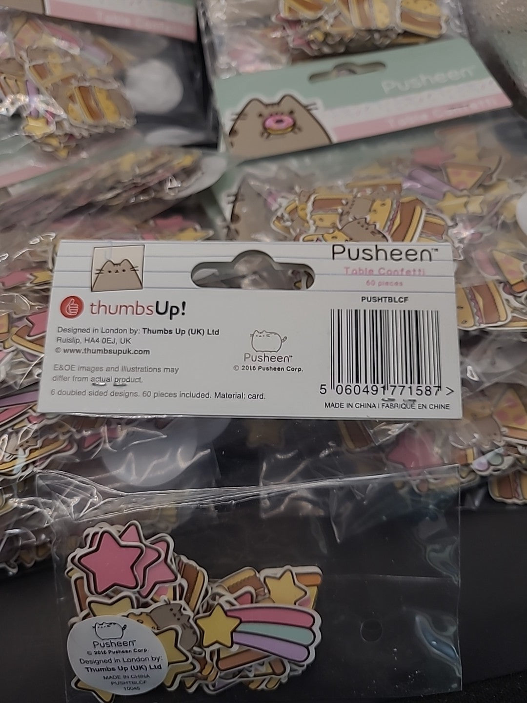 Pusheen Paper Confetti - X56 Bags Joblot