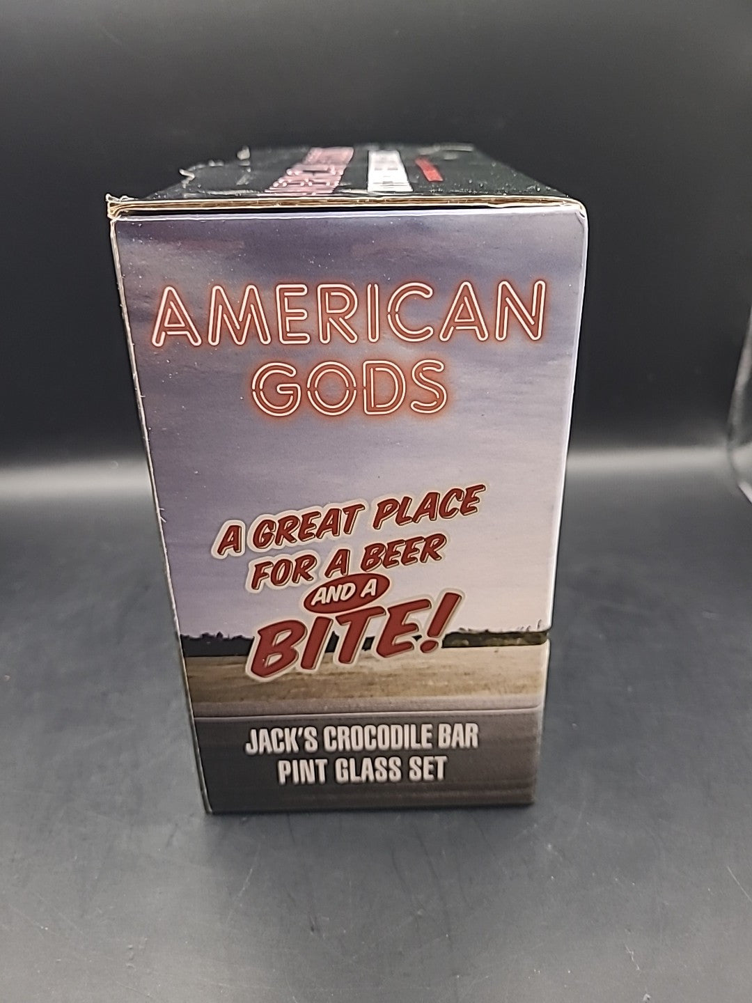 American Gods Jack's Crocodile Bar Pint Glass Set