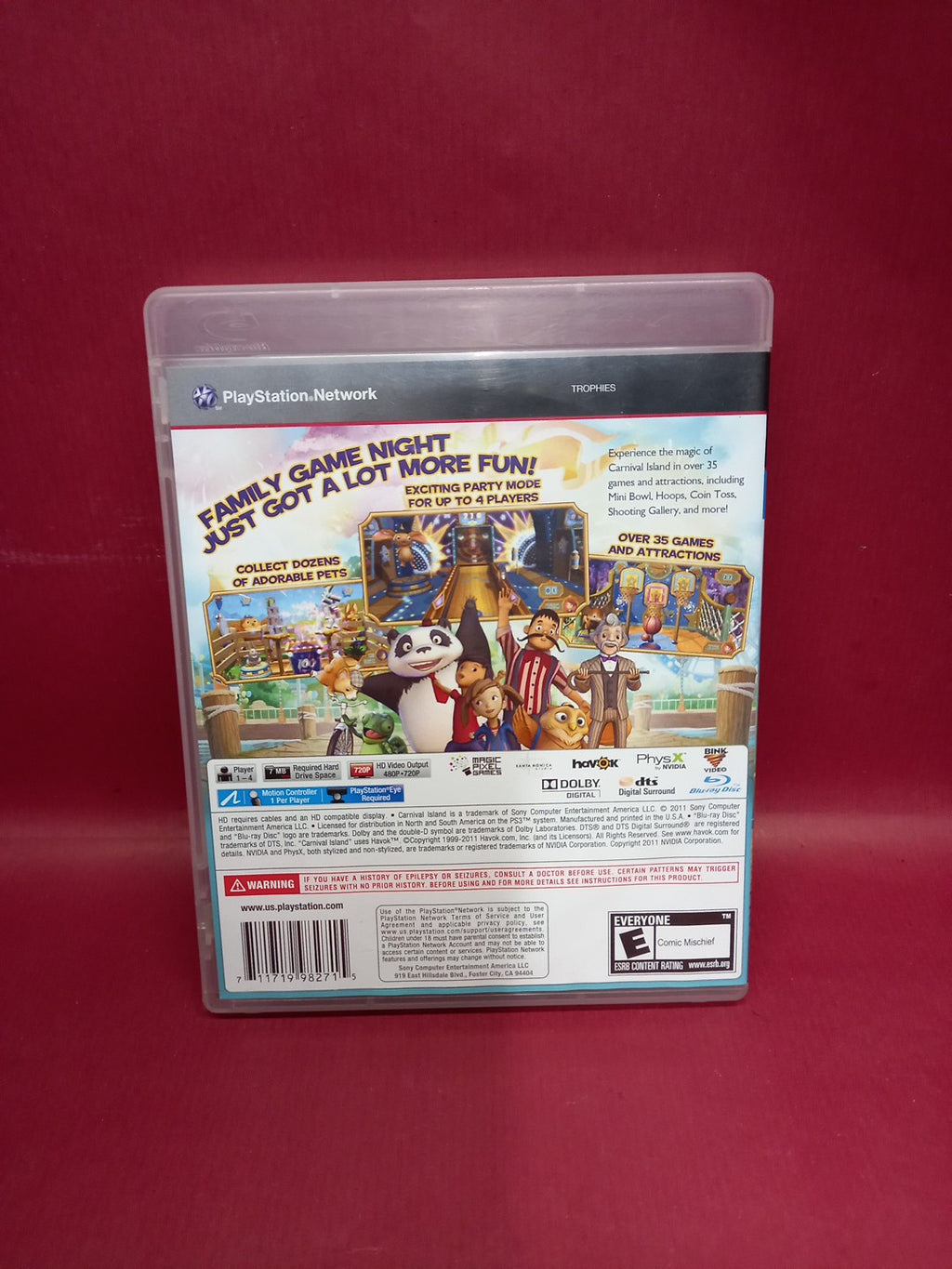 Carnival Island PS3 Game NTSC US/Canada