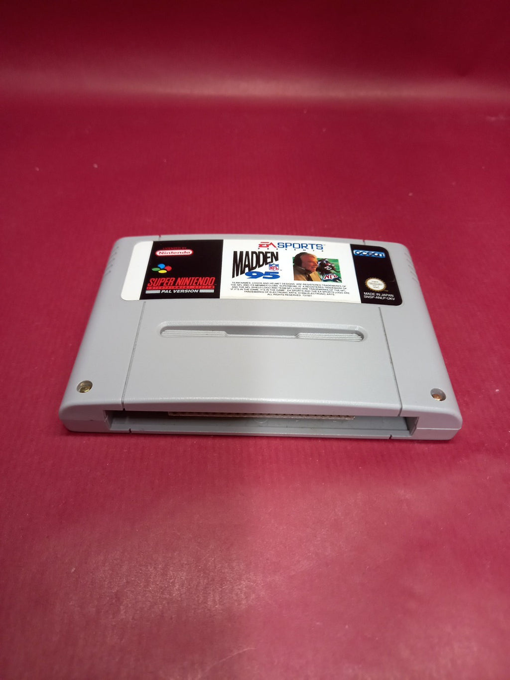 Madden NFL 95: Super Nintendo SNES Game - Cart Only