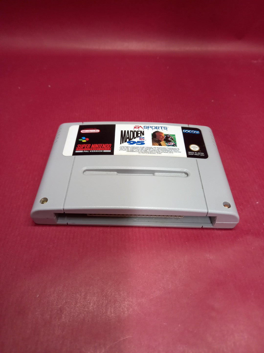 Madden NFL 95: Super Nintendo SNES Game - Cart Only