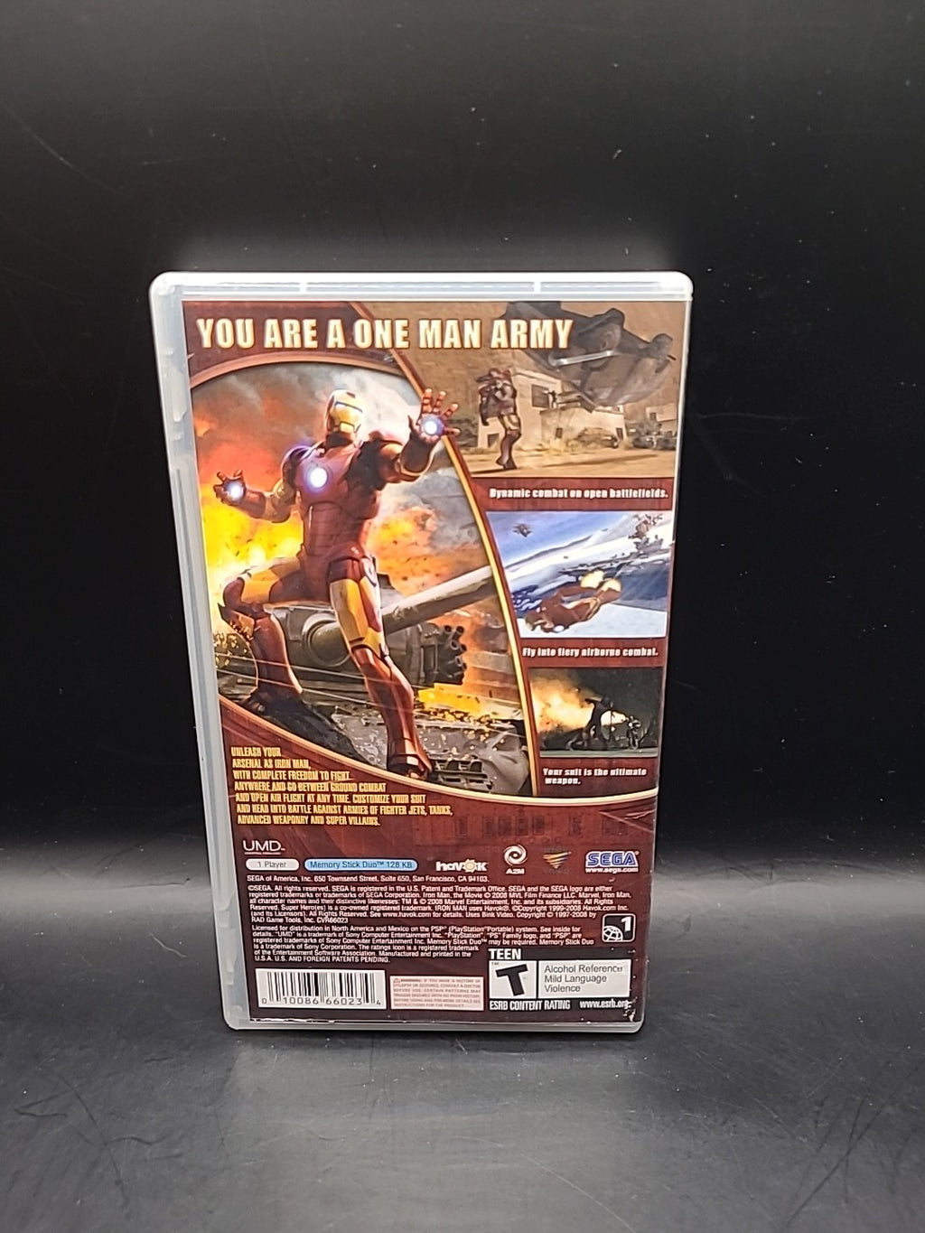 Iron Man PSP Game - NTSC