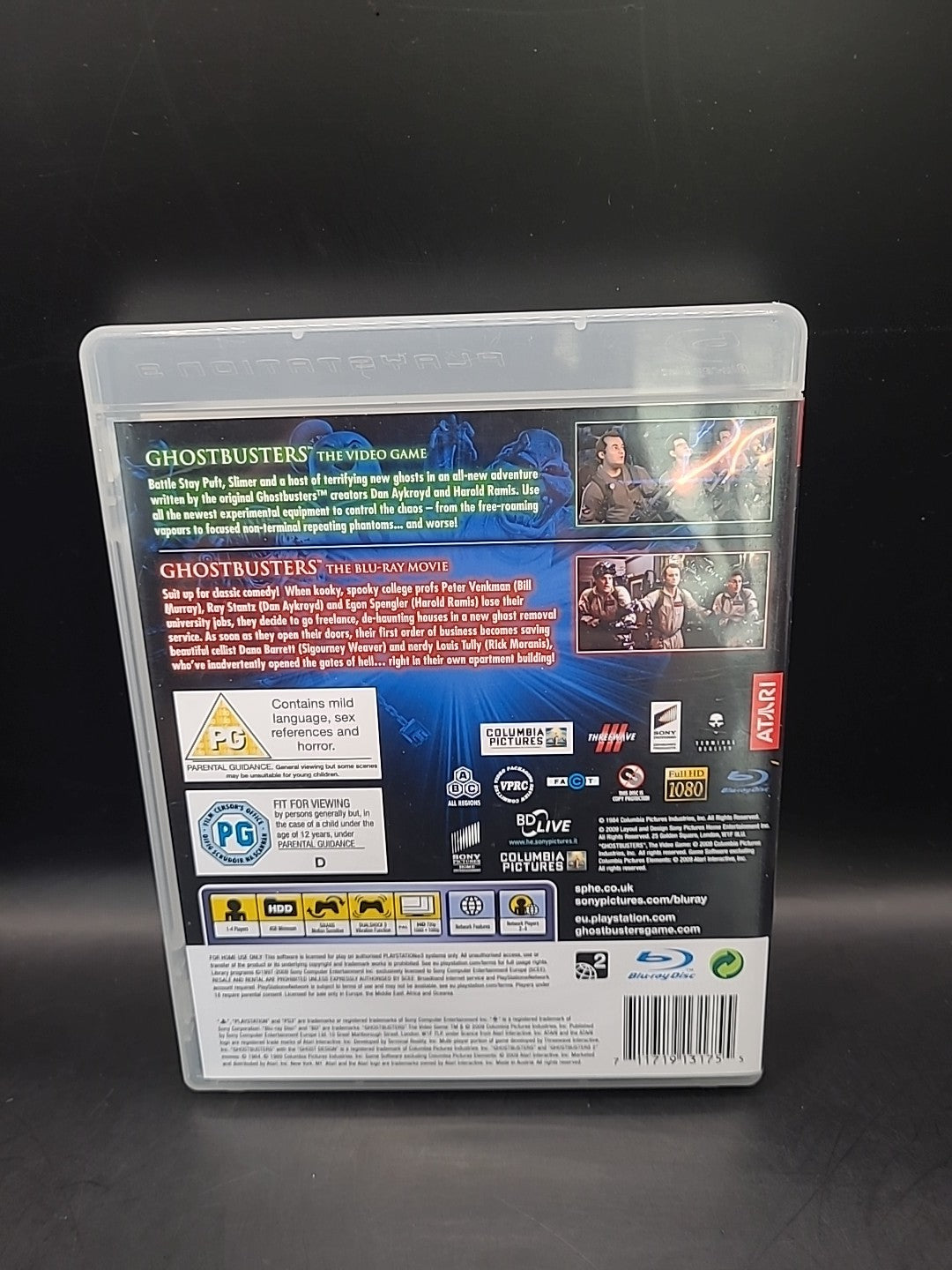 Ghostbusters The Video Game Plus Blu Ray Movie PS3 Special Edition