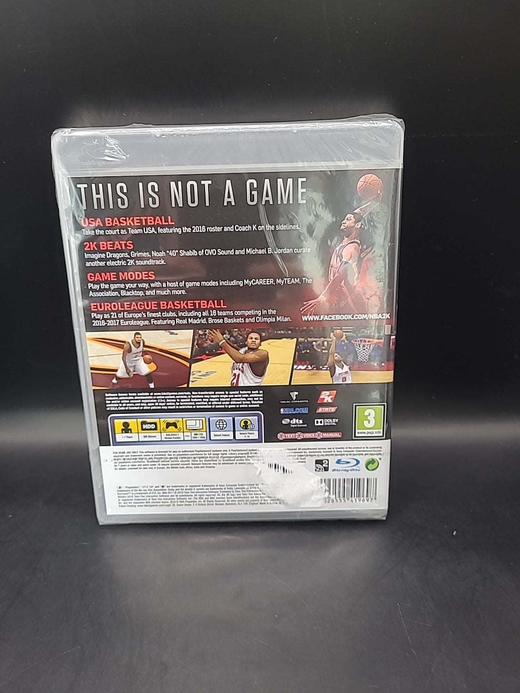 NBA 2k17 PS3 Game - PAL - New & Sealed