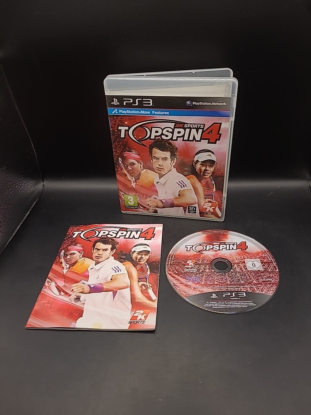 Top Spin Tennis 4 Sony PlayStation 3 PS3 Complete PAL 